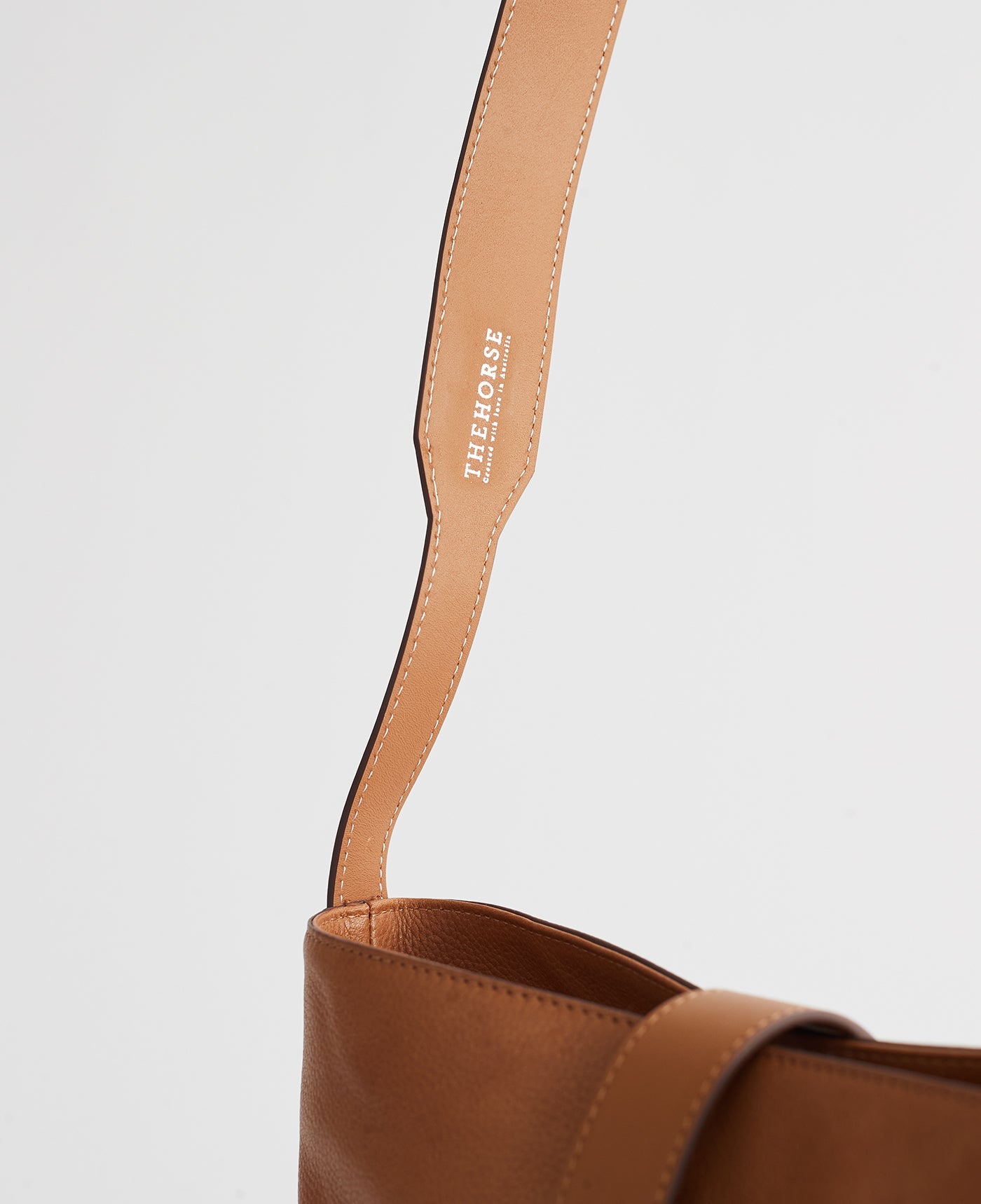 The Large Luella Bucket Bag: Caramel