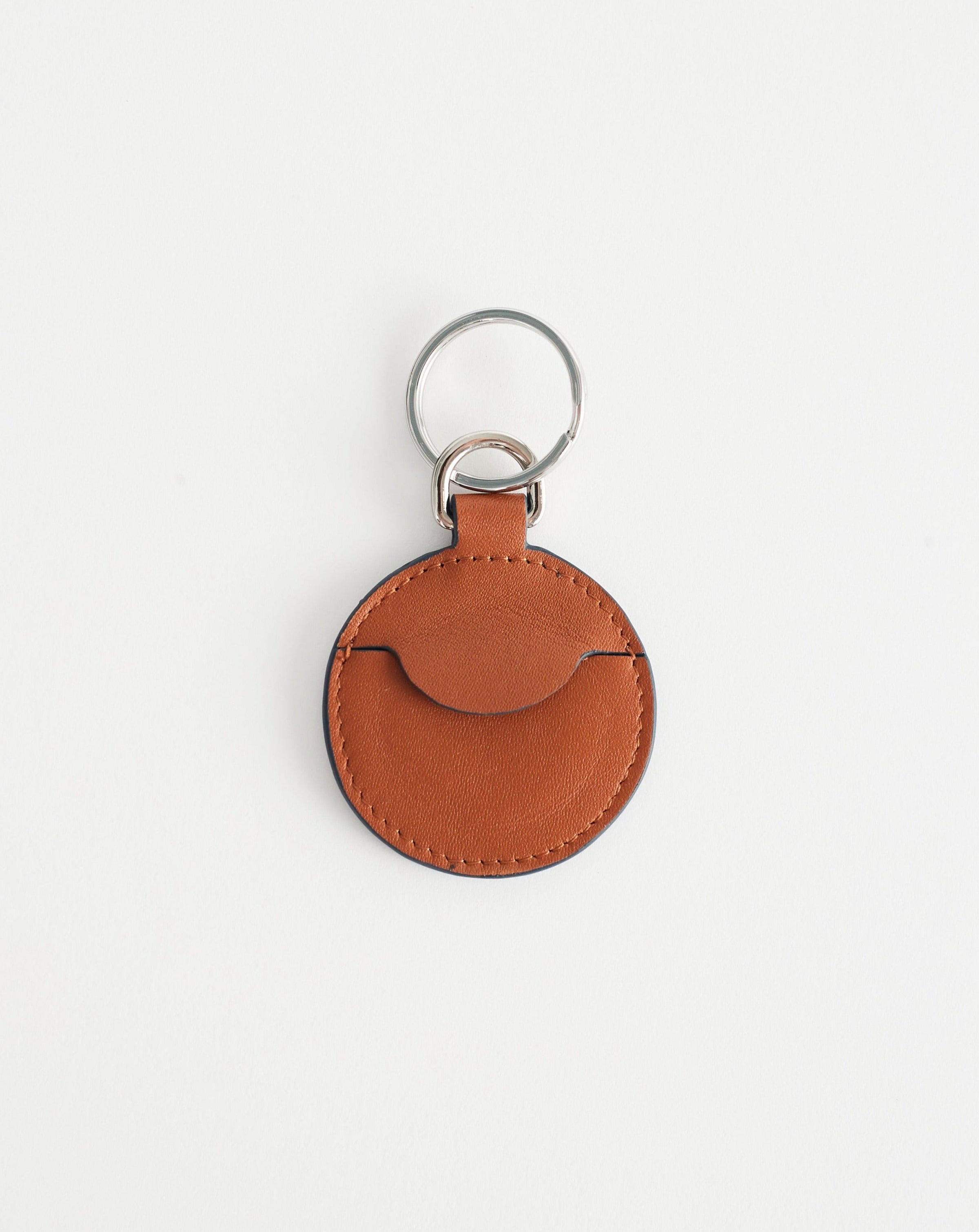 The Leather AirTag Case: Tan