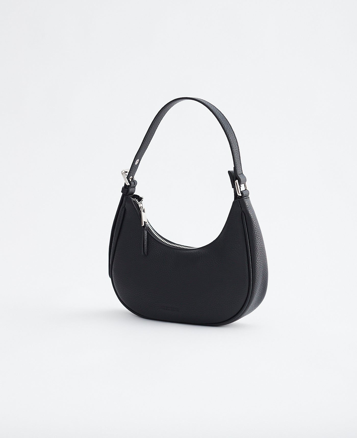 Friday Bag: Black Pebbled Leather