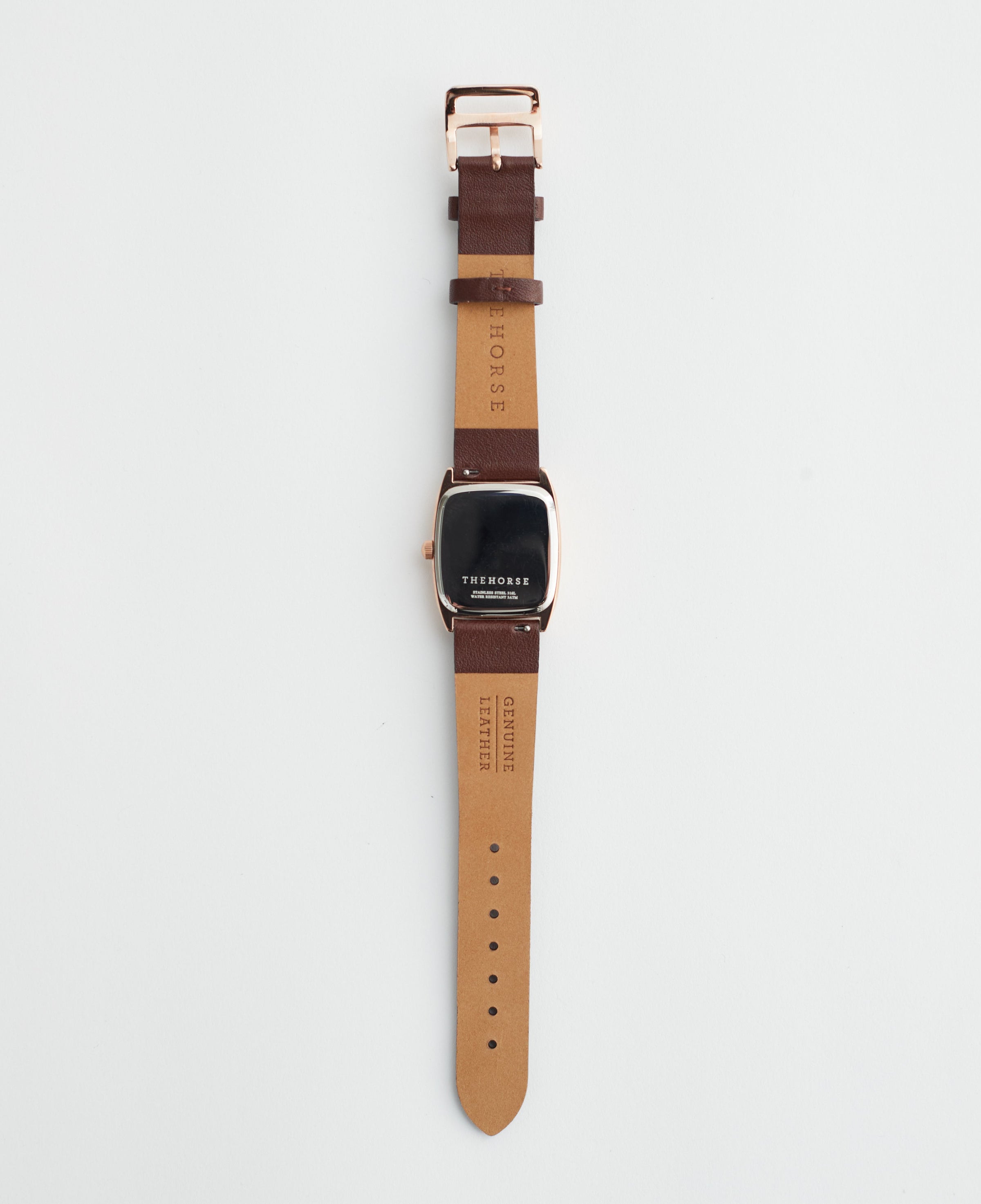 The Dress Watch: Rose Gold / White Dial / Coffee Leather