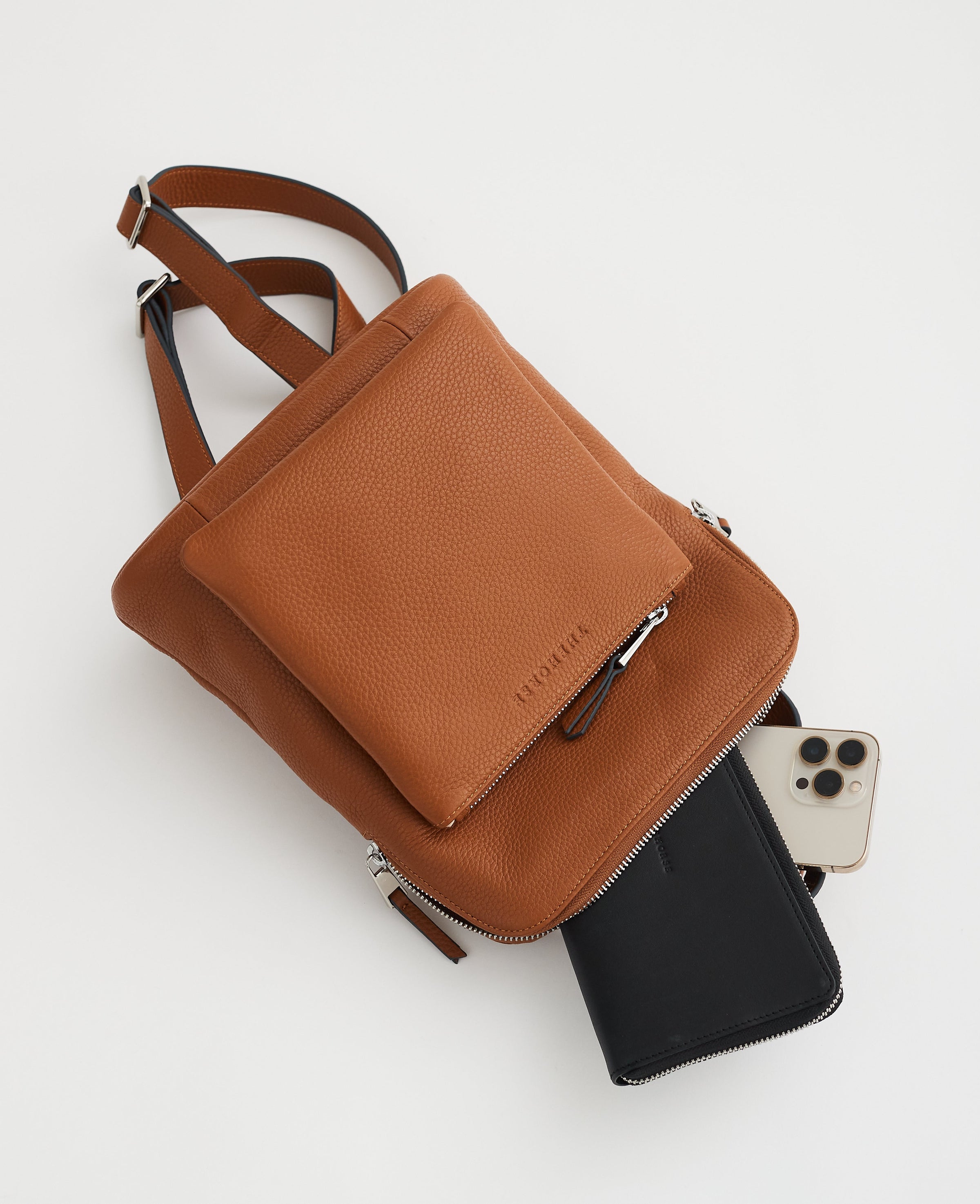 Mini Backpack: Tan