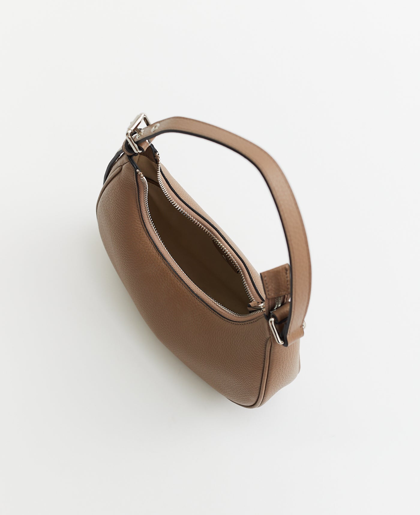 Friday Bag: Taupe Pebbled Leather