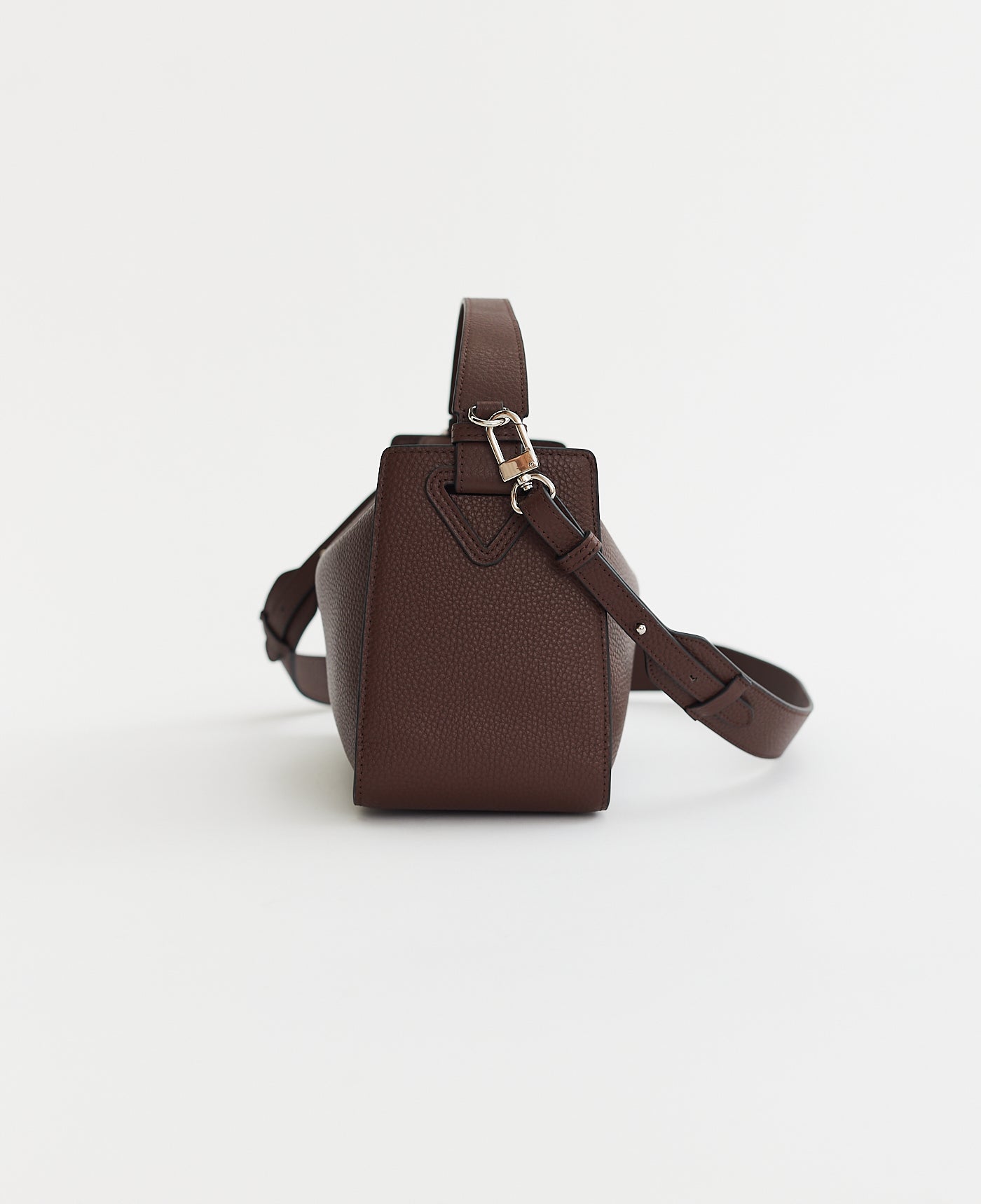 Clementine Bag: Coffee Pebbled Leather