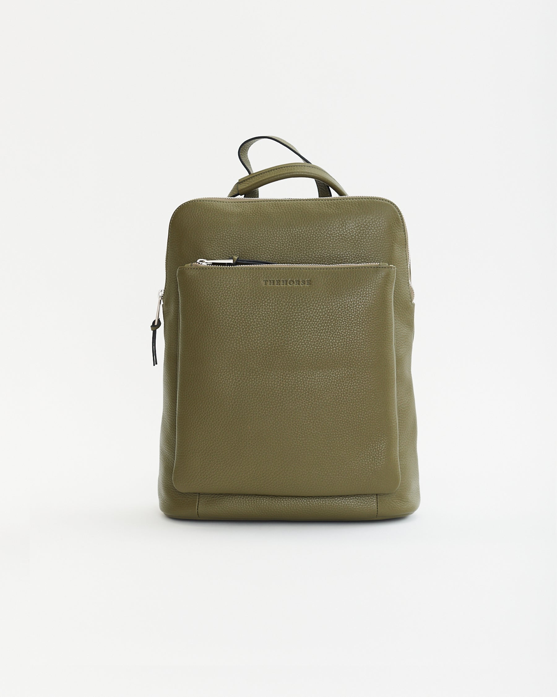 Backpack: Olive Pebbled Leather