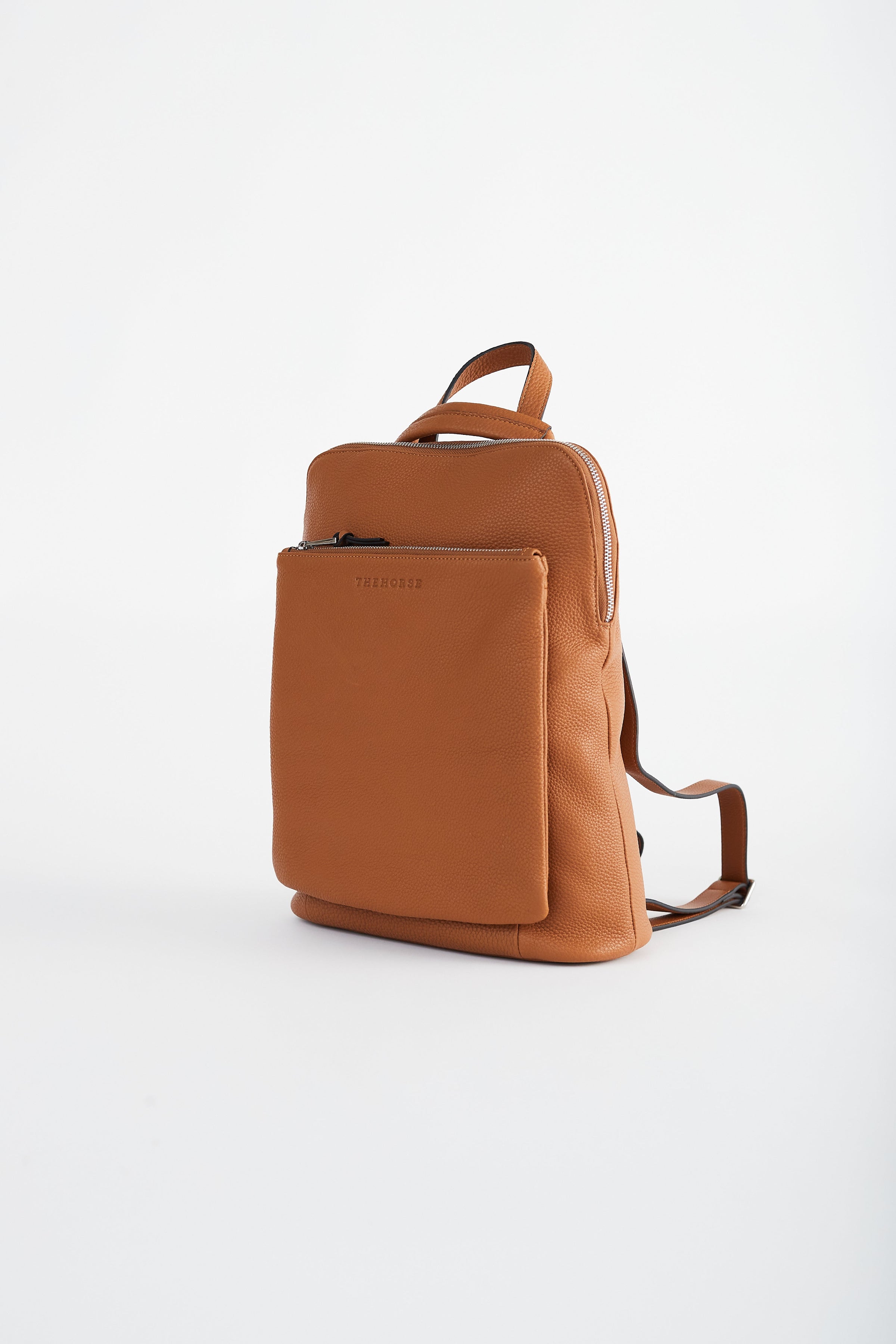 Backpack: Tan Pebbled Leather